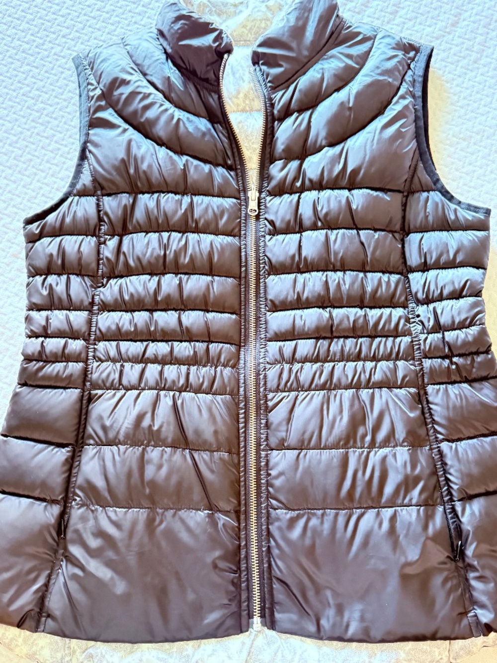 Bernardo Reversible Vest Women Feather Down Sleeveless Puffer Full Zip Vest NWT